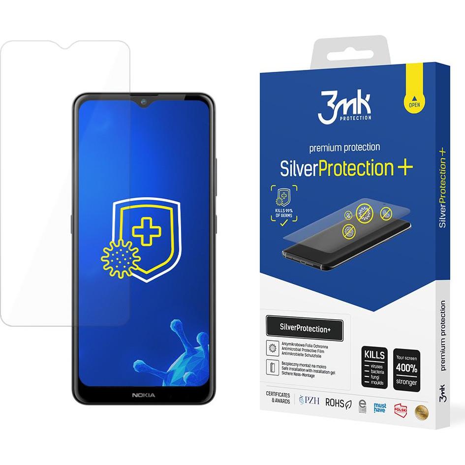 3MK Nokia 2.4 – SilverProtection+ (1 Stück, Nokia 2.4), Smartphone Schutzfolie, Silber
