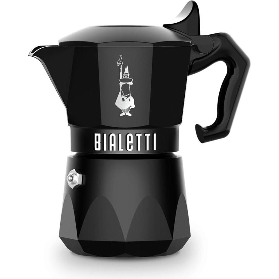 Bialetti Nero Brikka Exclusive 2 Tazze Di Caffettiera Moka,