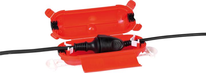 Actual product image Vivanco Safety box IP44, red