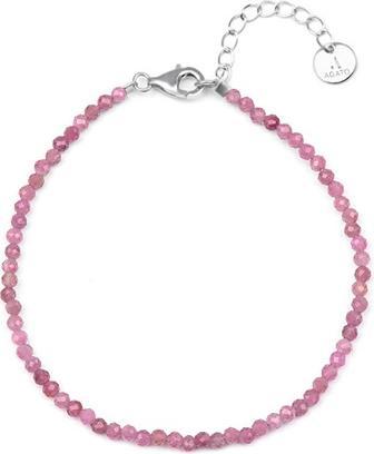 Agato Mineral Bracelet With Pink Tourmaline Pol-B19/21l