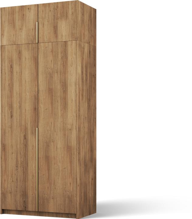 Produktbild ADRK Furniture Bregma II Drehtürenschrank mit Aufsatz (100 x 58 x 250 cm)