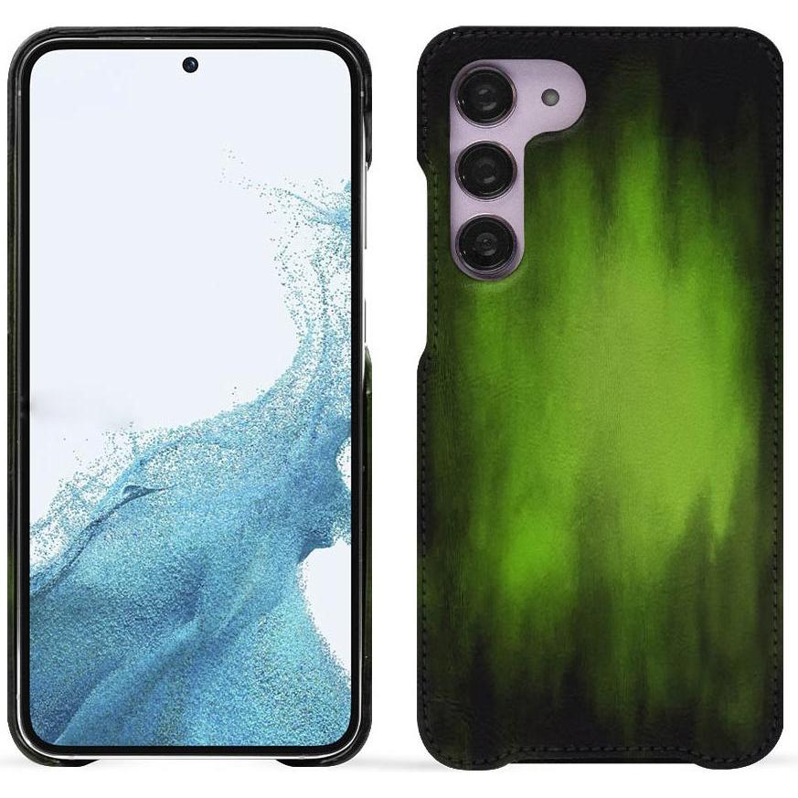 Noreve Lederschutzhülle (Samsung Galaxy S23+), Smartphone Hülle, Grün