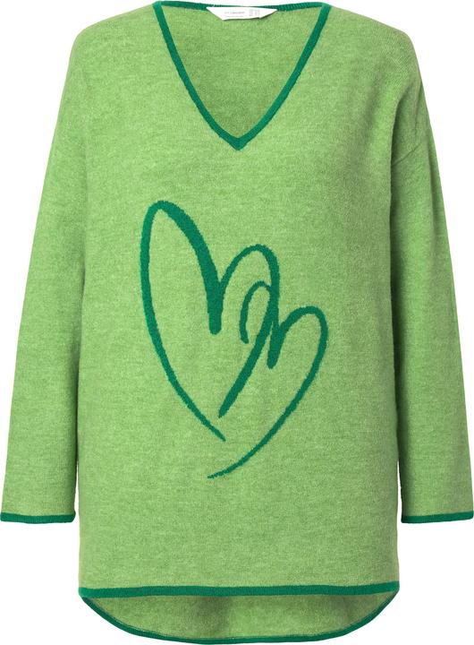 Produktbild Miamoda Pullover, bequeme Passform, Herz-Motiv (56)