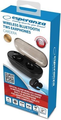 Produktbild Esperanza EH225K Bluetooth In-Ear-Kopfhörer TWS Juodas (4 h, Kabellos)