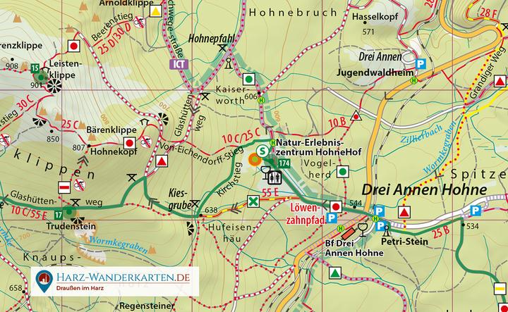 Produktbild Mittlerer Harz Wander- und Fahrradkarte 1 : 30 000 30000