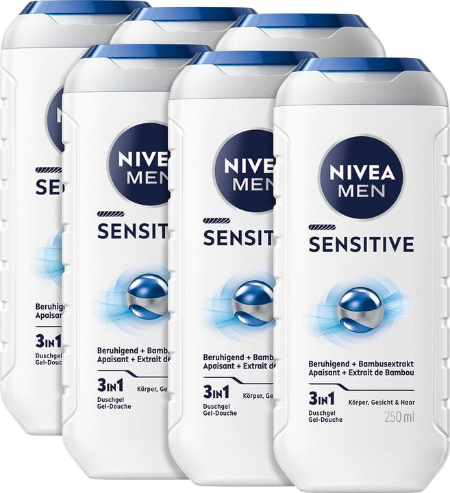 Produktbild NIVEA MEN Multipack Pflegedusche Sensitive (6 Stück)
