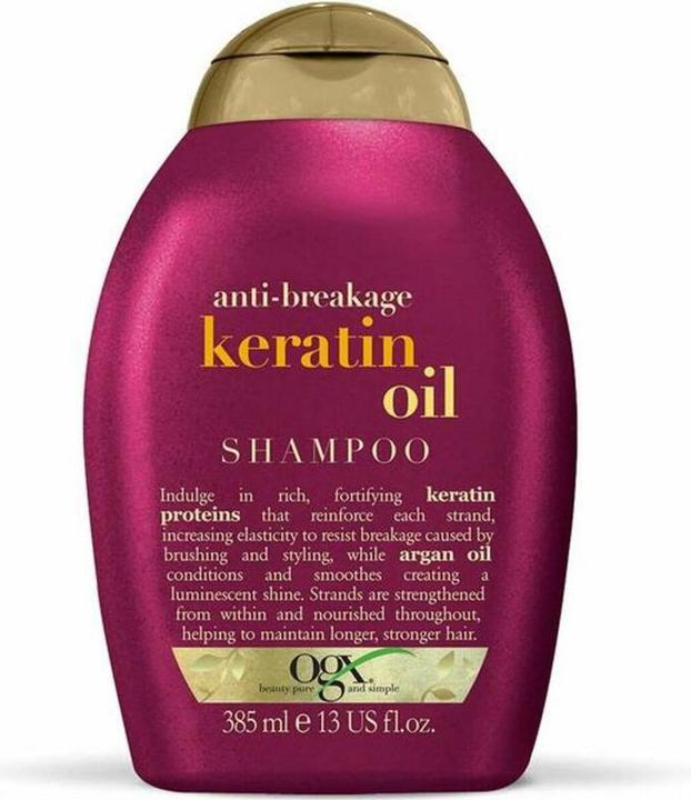 Ogx Shampoo against hair breakage keratin oil 385 ml (385 ml, Flüssiges Shampoo)