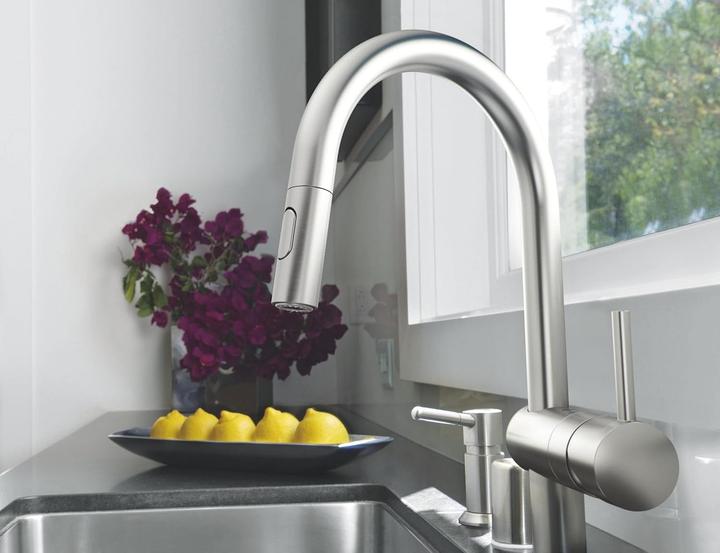 Immagine prodotto Grohe Küchenarmatur mit Handbrause Minta supersteel matt 32321