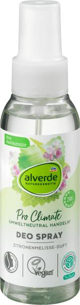 Actual product image dm alverde Pro Climate Deodorant Sprayer Lemon Balm Scent (Spray)