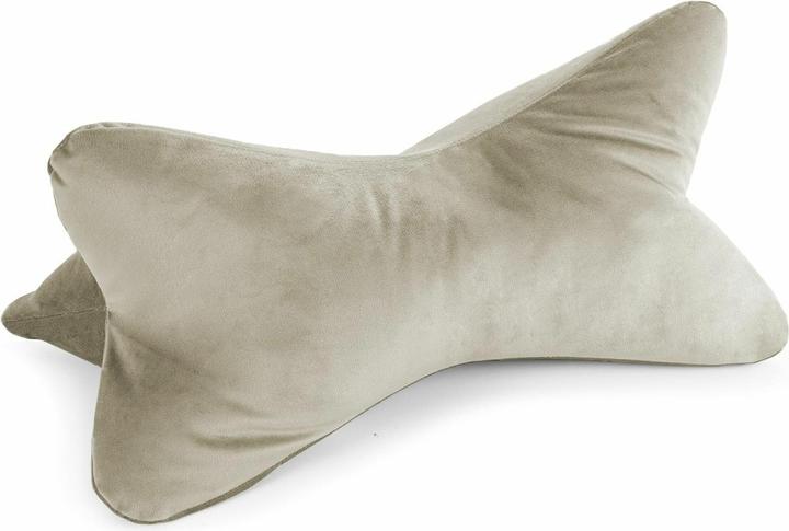 Bookiepad Leseknochen Cozy Samt - beige (42 x 22 x 22 cm)