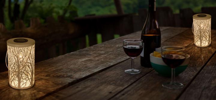 Produktbild Näve LED-Deko-Solarleuchte weiss (IP44)