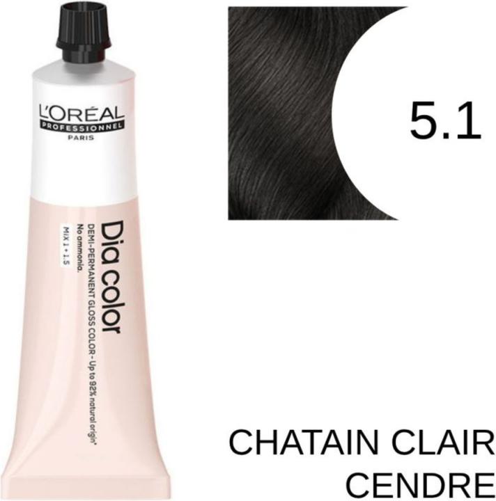 Image du produit L'Oréal Paris Loreal DIA Color 5,1 Brun clair cendré 60 ml (5.1 - marron clair gris cendré)
