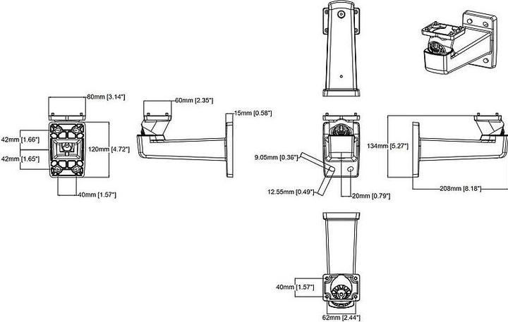 Produktbild Axis Wandhalterung TQ1003-E Weiss 1 Stück (Montage-Kit)