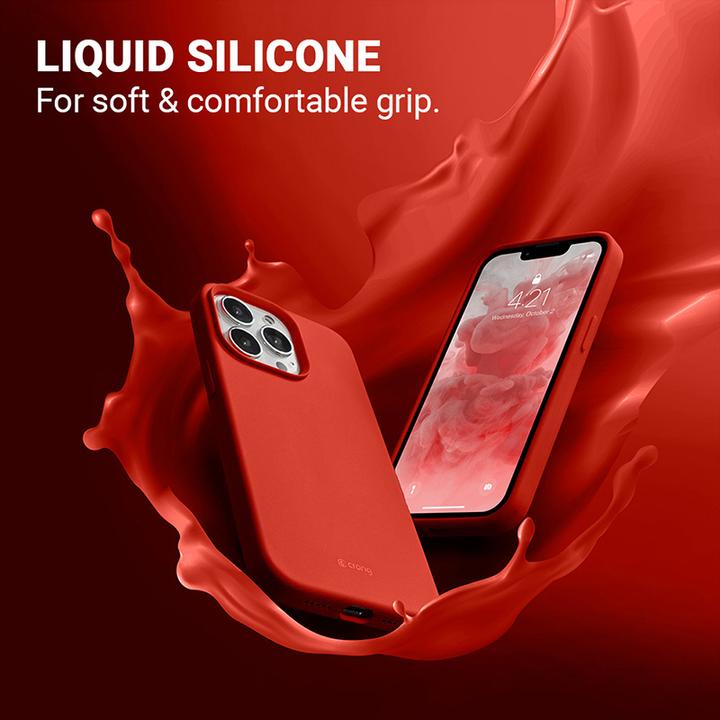Actual product image Crong Color Case - Protective Case for iPhone 13 Pro Max (Red) (Apple iPhone 13 Pro Max)