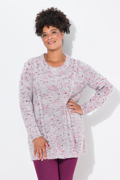 Immagine prodotto Janet & Joyce Pullover, Classic Fit, Noppengarn, Zopfmuster (42, 44)