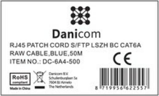 Produktbild Dsit CAT 6a Netzwerkkabel LSOH (S/FTP, CAT6a, 50 m)