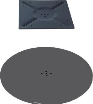 Actual product image Werkstarck Bodenplatte anthrazit 590 inkl. Anschrau