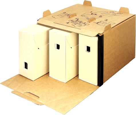 Actual product image Loeffs patent Loeff's Patent archive box A4 W:120mm brown 50PK (A4)
