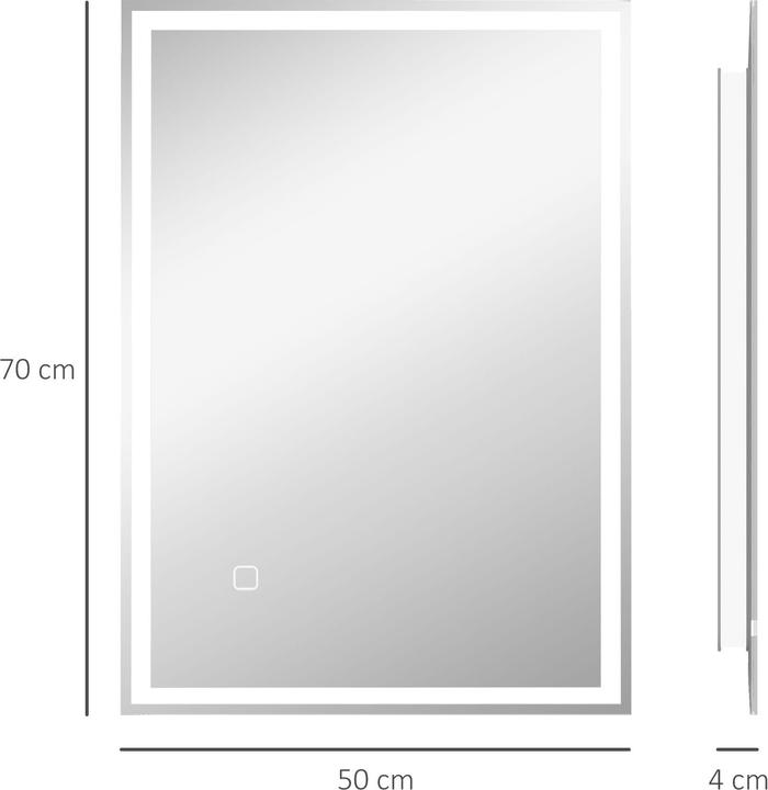 Produktbild Jamb Badezimmerspiegel (50 x 70 x 4 cm)