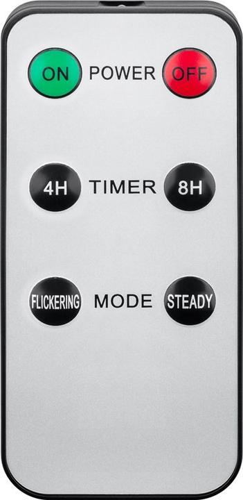 Image du produit Goobay Lot de 5 bougies en cire véritable à LED blanches avec télécommande (5 x)