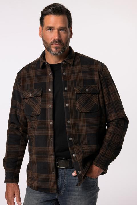 Produktbild JP1880 JP 1880 Karofleece-Overshirt, Workwear, Webfell-Futter, bis 7 XL (4XL)