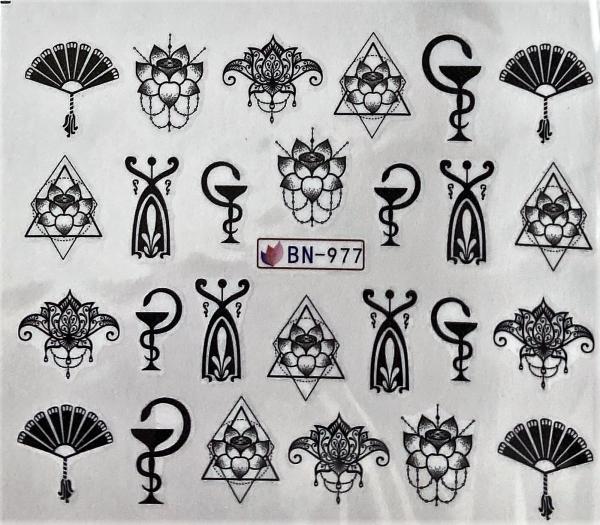 Produktbild Nagellack24 Nail Art Sticker Wassertransfer 977