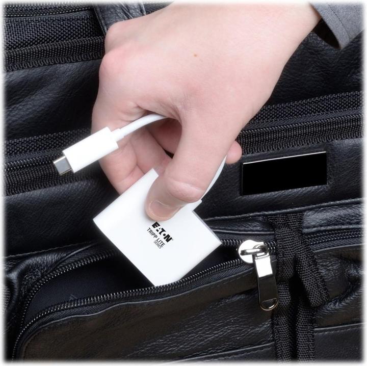 Actual product image Eaton USB-C to HDMI Adapter with USB-A Port and PD Charging HDCP White (USB-C, 1 portion)
