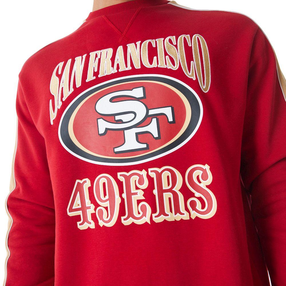 Thumbnail - New Era, Herren, Pullover, Fleece Pullover - PIPING San Francisco 49ers - M, Rot, (M)