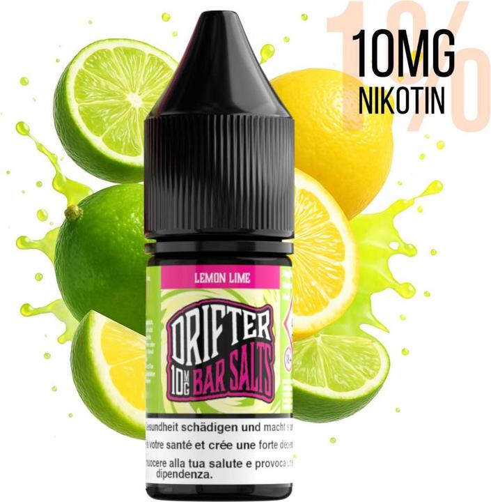 Immagine prodotto Drifter Bar Salts Lemon&Lime Ice 10mg (Lime, Limone)