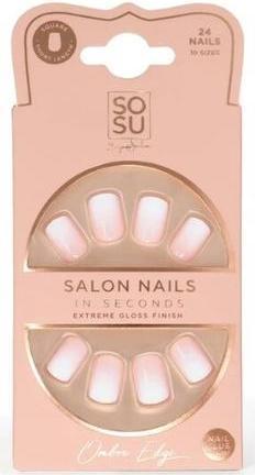 Actual product image Sosu Cosmetics - Artificial nails Ombre Edge (Salon Nails) 24 pcs