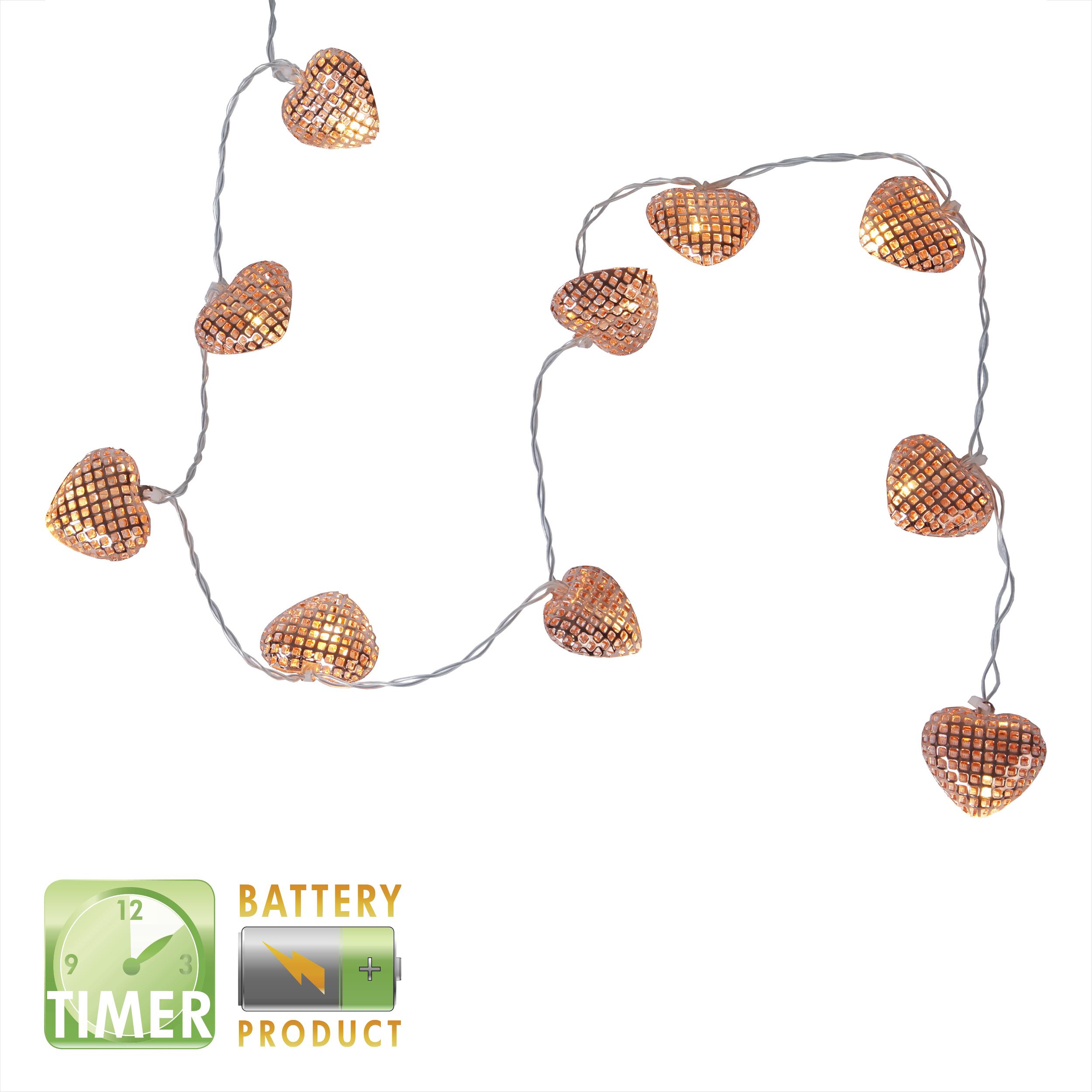 Thumbnail - Star Trading, Lichterkette, Net Hearts (0.90 m)