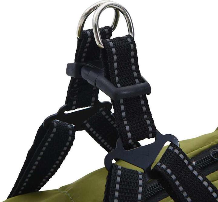 Actual product image vidaXL Dog coat with harness Waterproof Reflective (24, Dog coat)