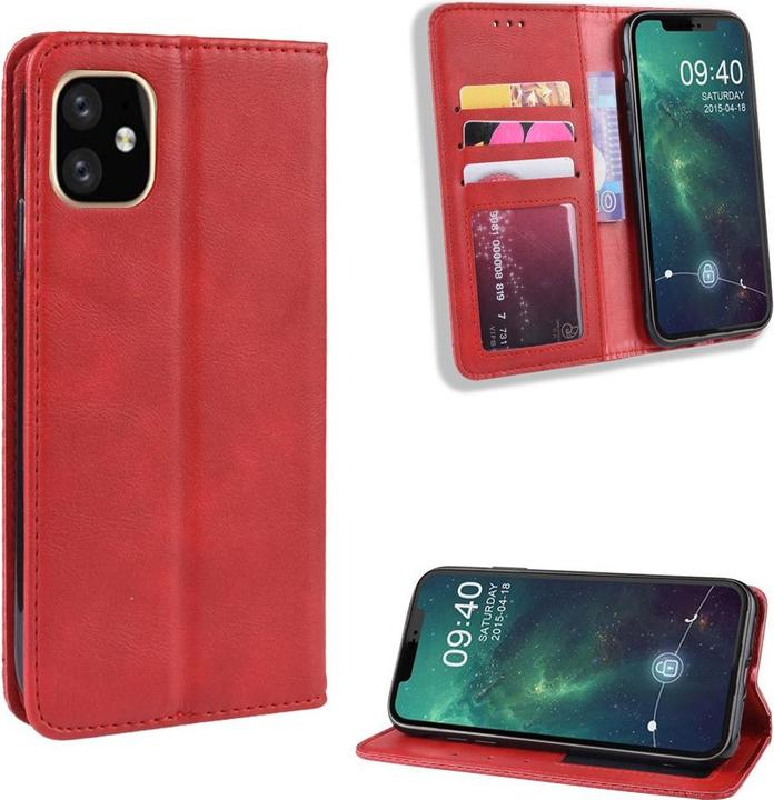 Actual product image Cover-Discount iPhone 12 / 12 Pro - Stand Flip Case Cover red (Apple iPhone 12, Apple iPhone 12 Pro)