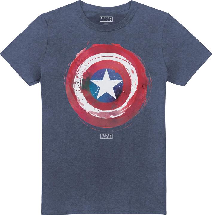 Produktbild Captain America Mens Paint Shield TShirt (L)