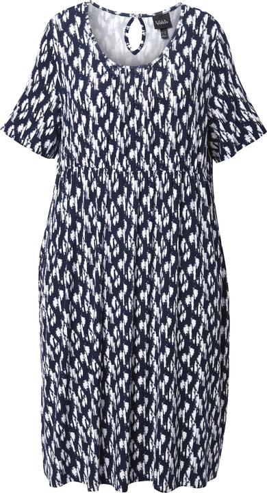 Actual product image Ulla Popken Graphic Print Short Sleeve Midi Dress (58)