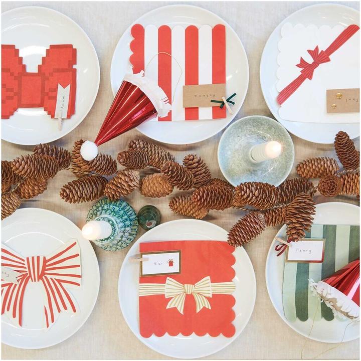 Actual product image Rico Design Napkins stripes,red/white.400724 (20 pcs., 32 x 31.50 cm)