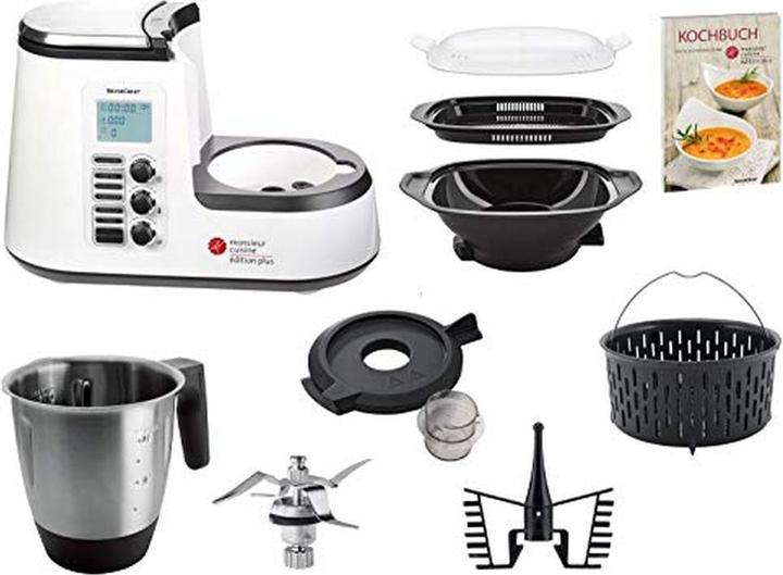 Actual product image Silvercrest SKMK 1200 C3 Food Processor Monsieur Cuisine Edition Plus - White (1200 W)