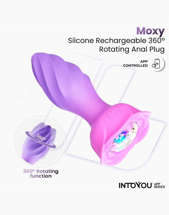 Produktbild IntoYou Moxy – Butt Plug 360° Rotation (mit App-Steuerung) – Flieder