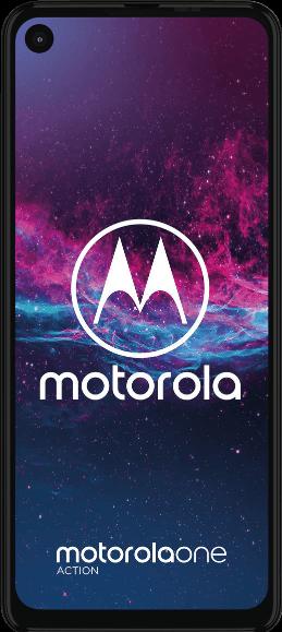 Produktbild Motorola One Action (128 GB, Denim Blue, 6.30", Hybrid Dual SIM, 4G)
