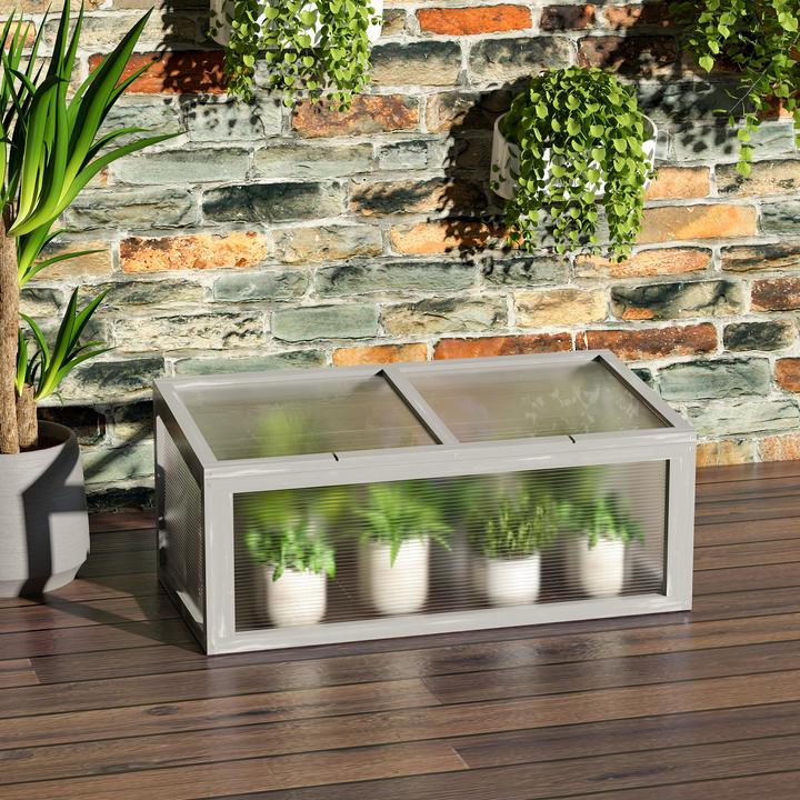 Produktbild Outsunny Frühbeet mit Holzrahmen