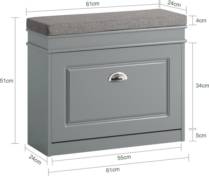 Actual product image SoBuy Shoe tipper (62 x 51 x 24 cm)
