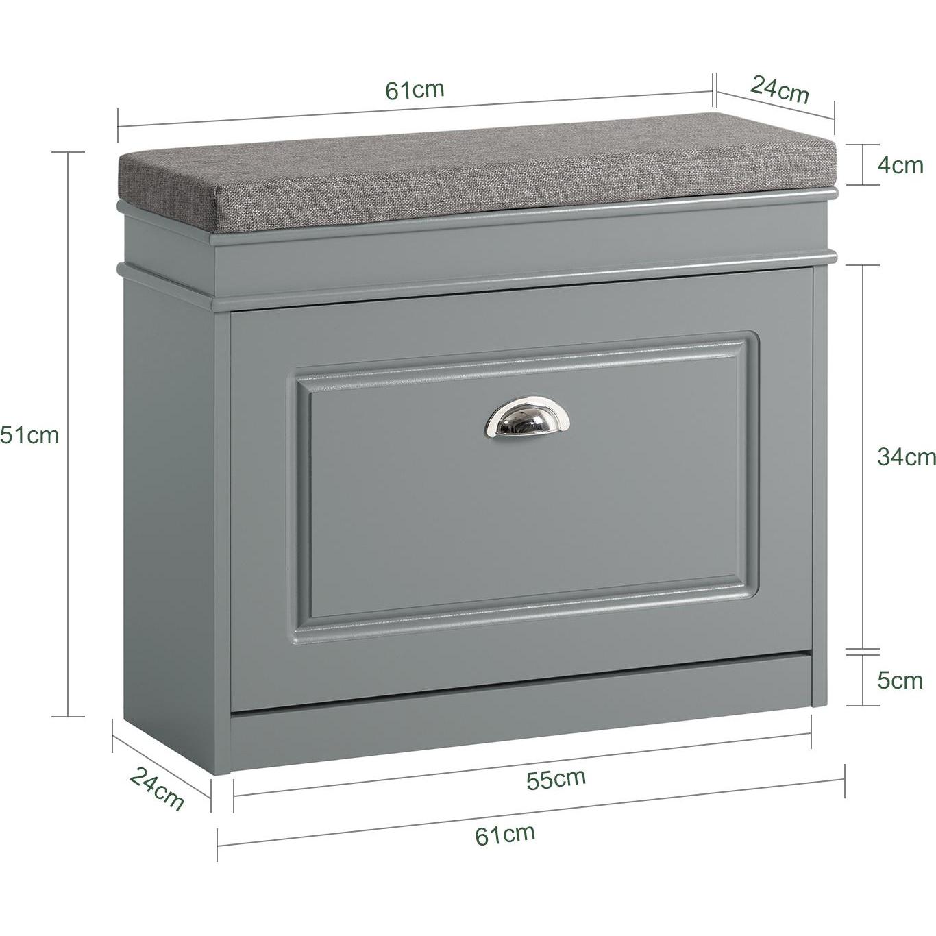 Thumbnail - SoBuy, Schuhschrank, Stanley (62 x 51 x 24 cm)