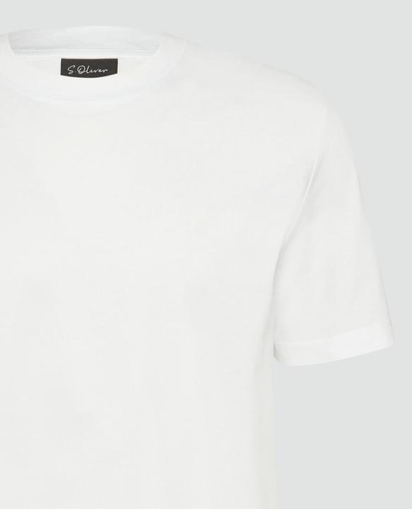Produktbild S.Oliver T-Shirt T-Shirt mit Crew Neck aus mercerisiertem Baumwolljersey (M)