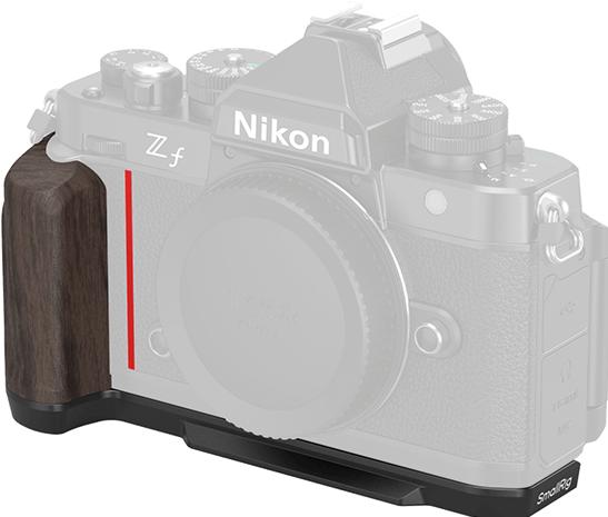 Produktbild SmallRig L-Shape Mount Plate with Wooden Handle for Nikon Z f (Diverses Video Zubehör, Griff)