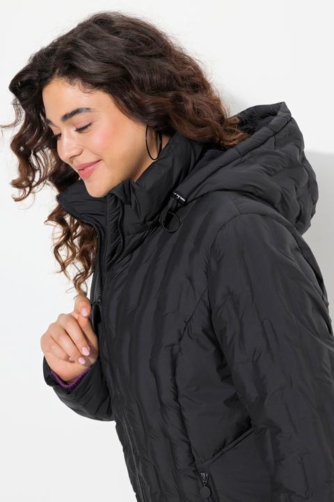 Immagine prodotto Ulla Popken Cappotto HYPRAR trapuntato e idrorepellente dal taglio svasato con cappuccio (46, 48)