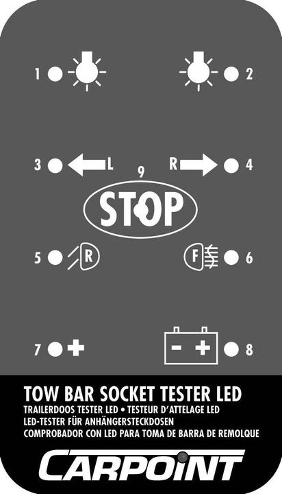 Actual product image Carpoint LED tester for trailer sockets