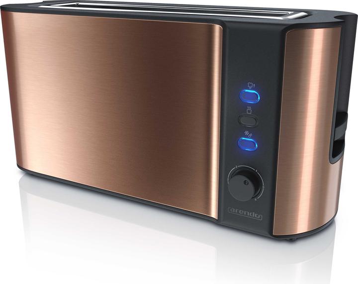 Actual product image Arendo Long slot toaster FRUKOST Copper