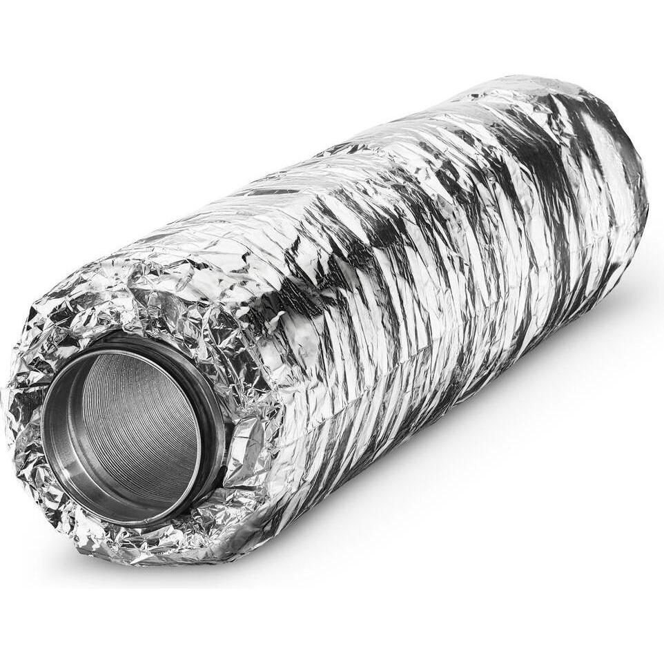 Helios, Belüftungssystem, HELI SDE125 Flexibler RohrschalldÃ¤mpfer elastisch LÃ¤nge 1m
