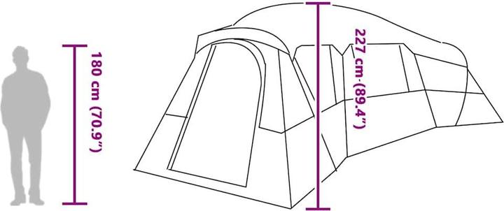 Produktbild vidaXL Campingzelt (22.15 kg)