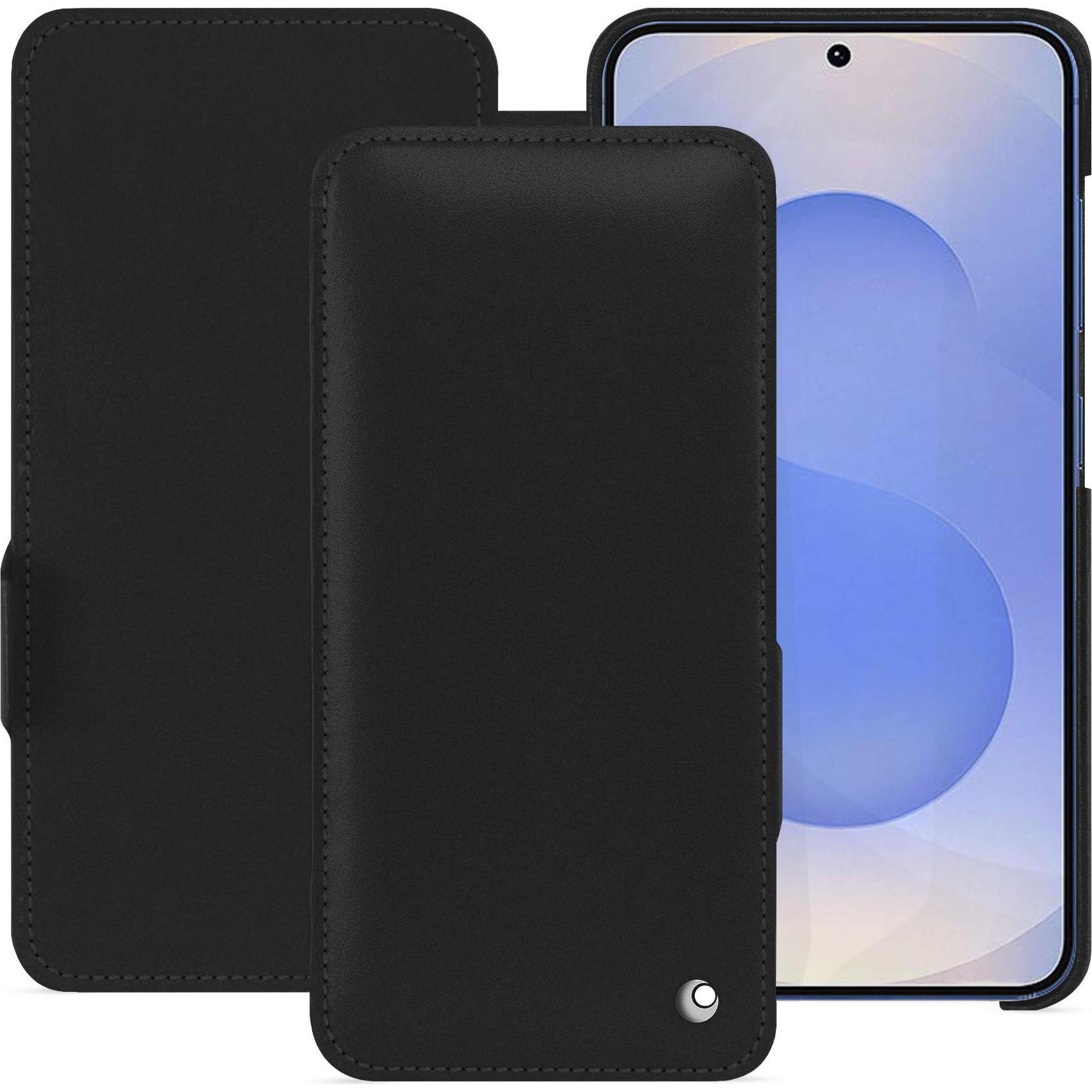 Noreve Lederschutzhülle horizontal (Samsung Galaxy S25), Smartphone Hülle, Schwarz